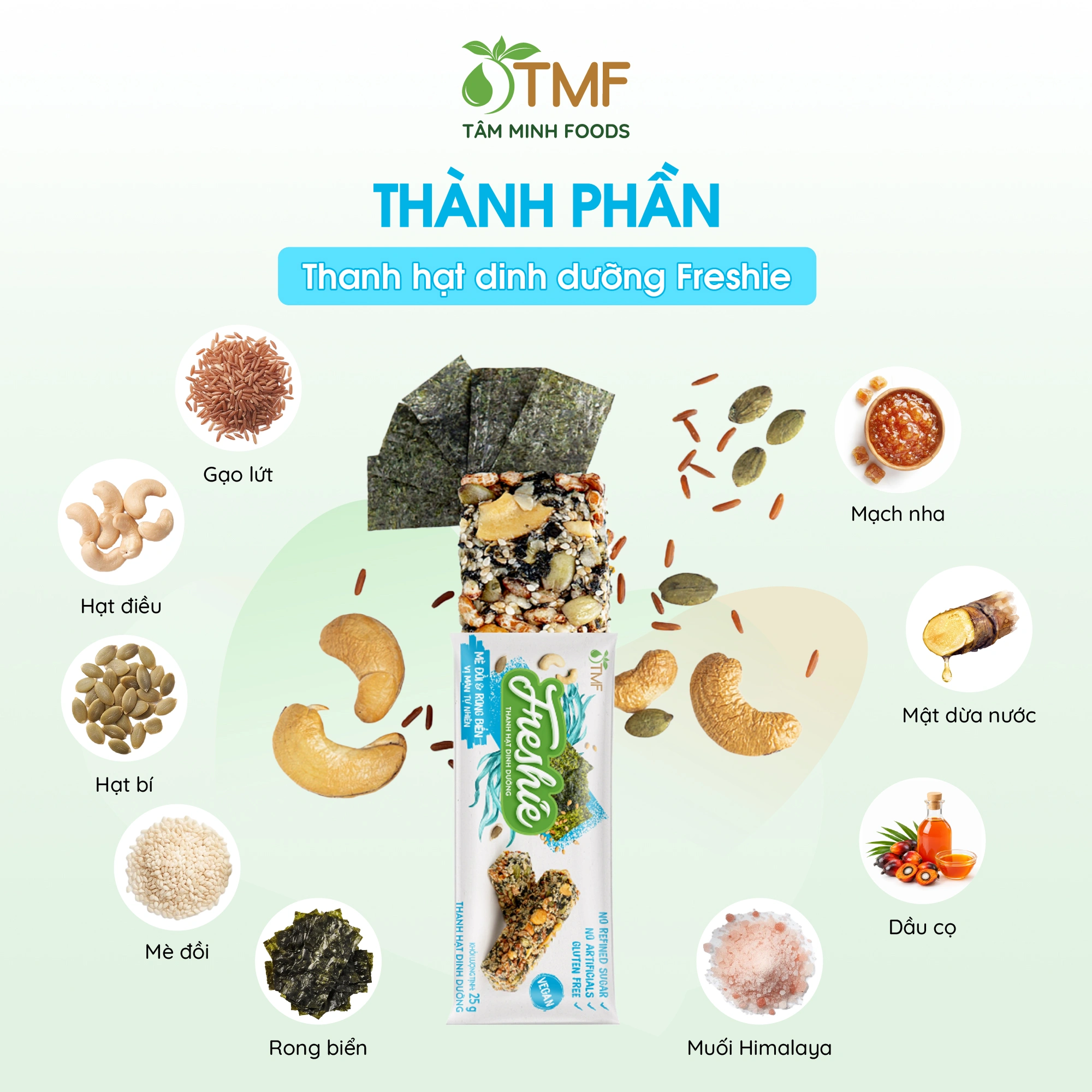 FRESHIE NUTRITION BAR WITH SESAME AND SEAWEED FLAVOR