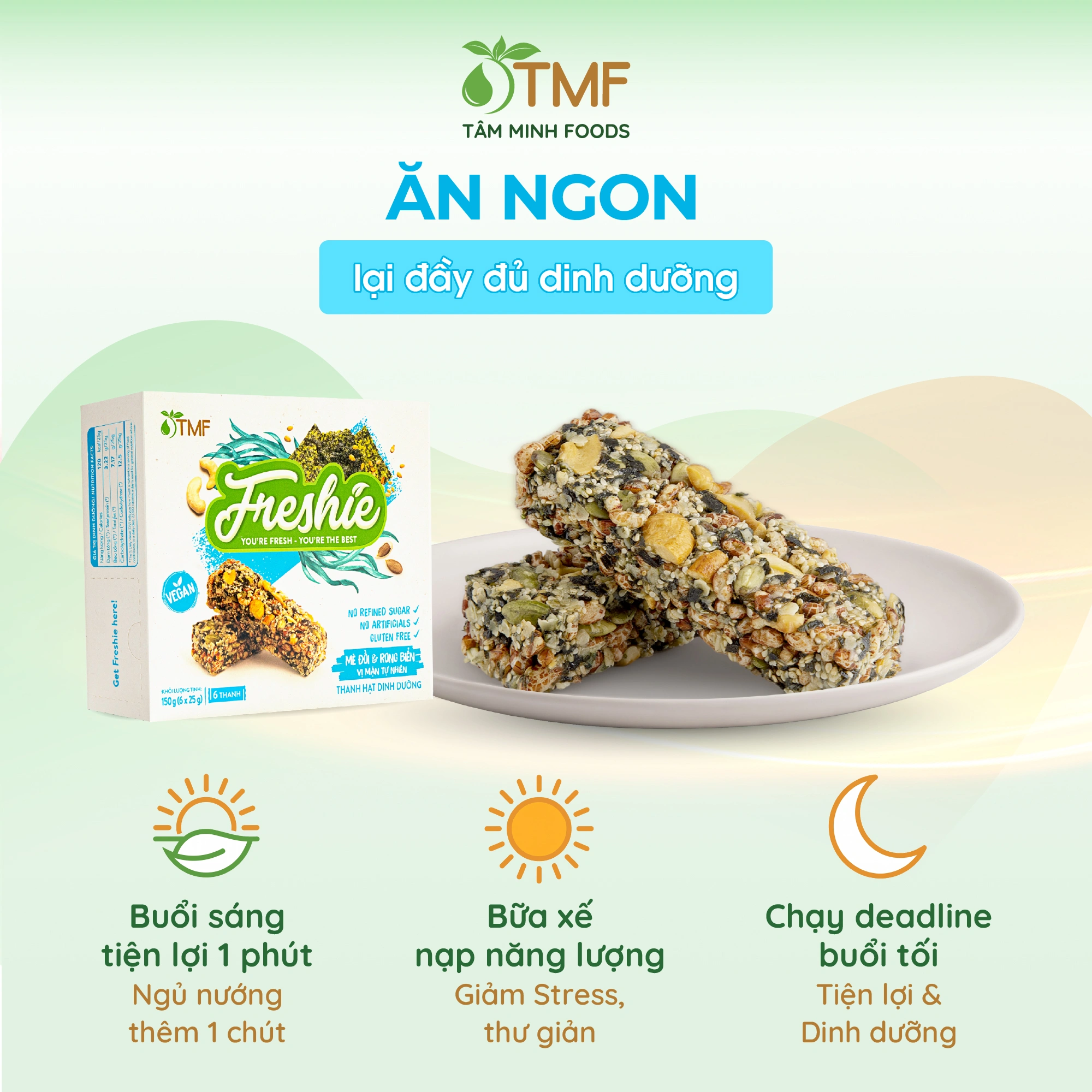 FRESHIE NUTRITION BAR WITH SESAME AND SEAWEED FLAVOR