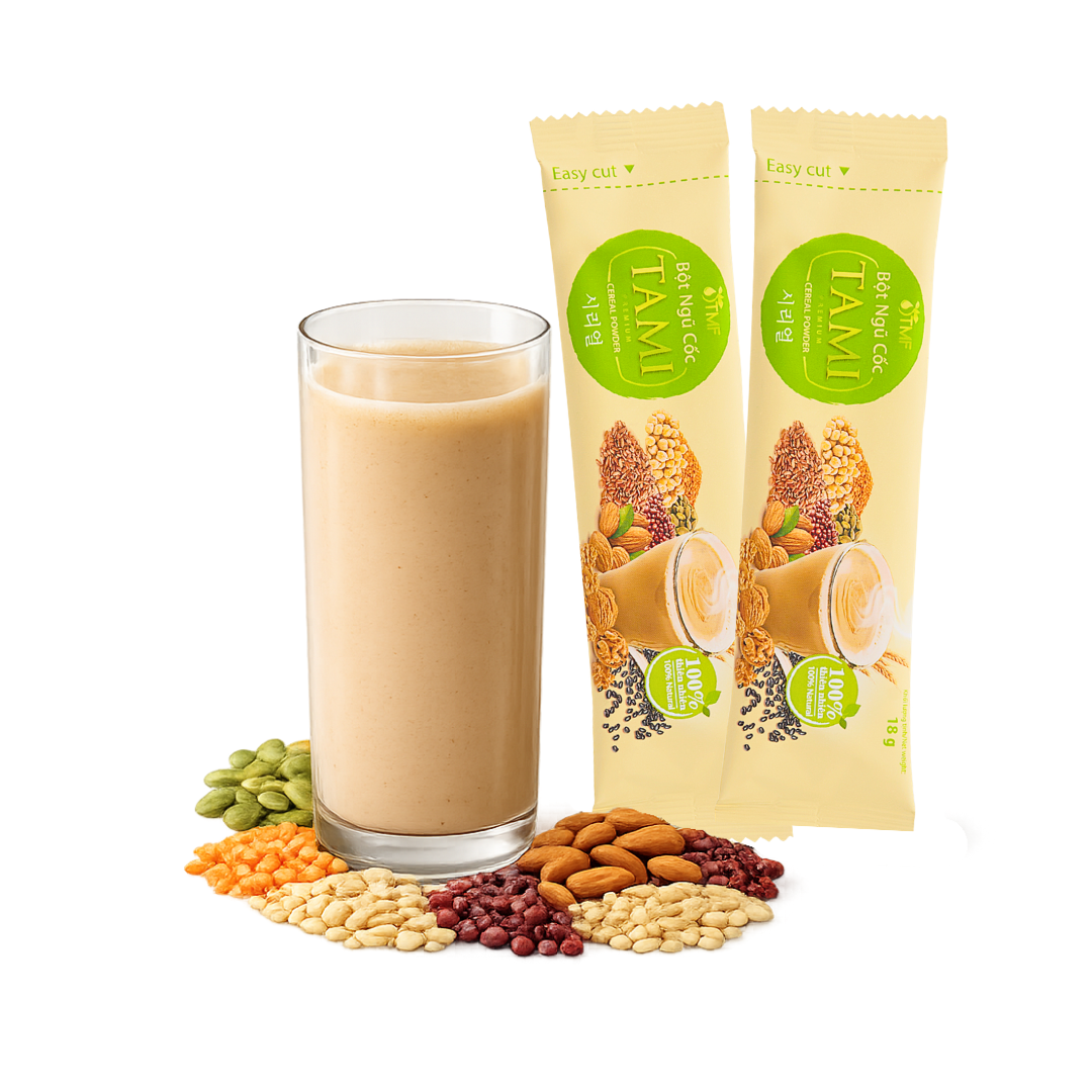 BỘT NGŨ CỐC TAMI KHÔNG ĐƯỜNG 900G