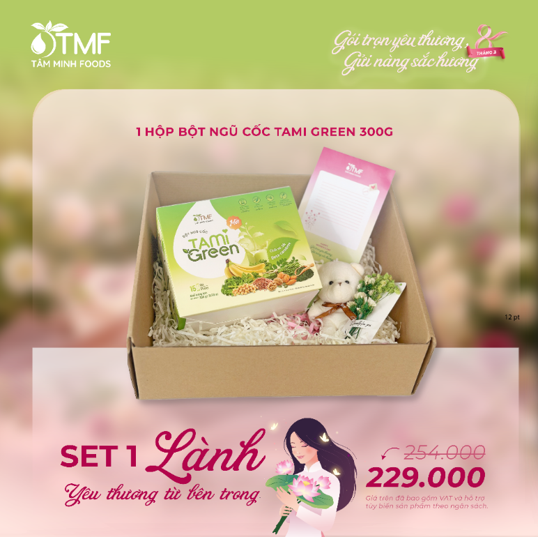 TAMIGREEN MIXED GRAIN POWDER 300G (Sao chép)  